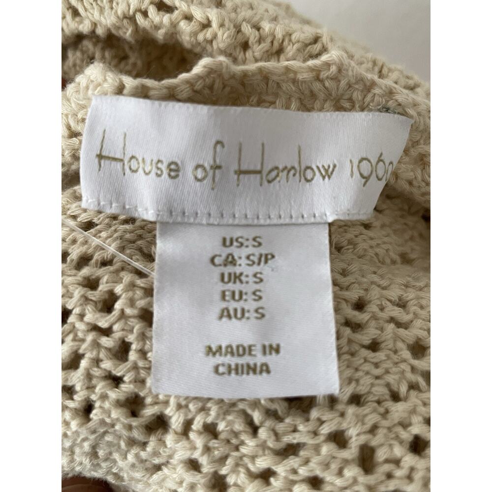House of Harlow 1960 Halter Tank Top Pullover Stretch Knit - Picture 9 of 10